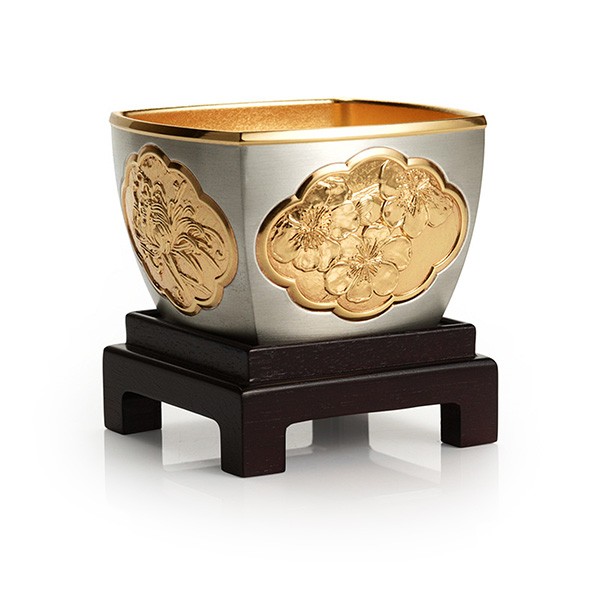 Four Gentlemen Bowl in Wooden Gift Box