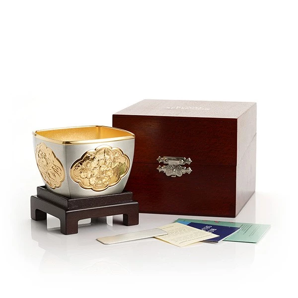 Four Gentlemen Bowl in Wooden Gift Box - view 3