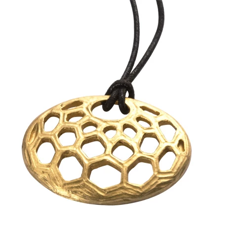 Keyfob/Pendant Coral, Gold - Plus - main view