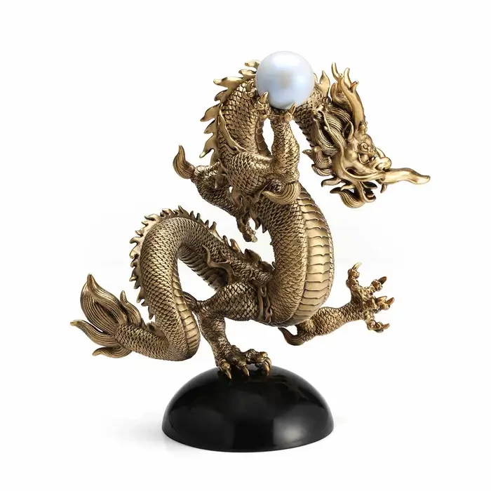 Limited Edition Gilt Azure Dragon LG + FREE GIFT Clock Dragon/Chopsticks Year of The Snake | October Celebration - view 2