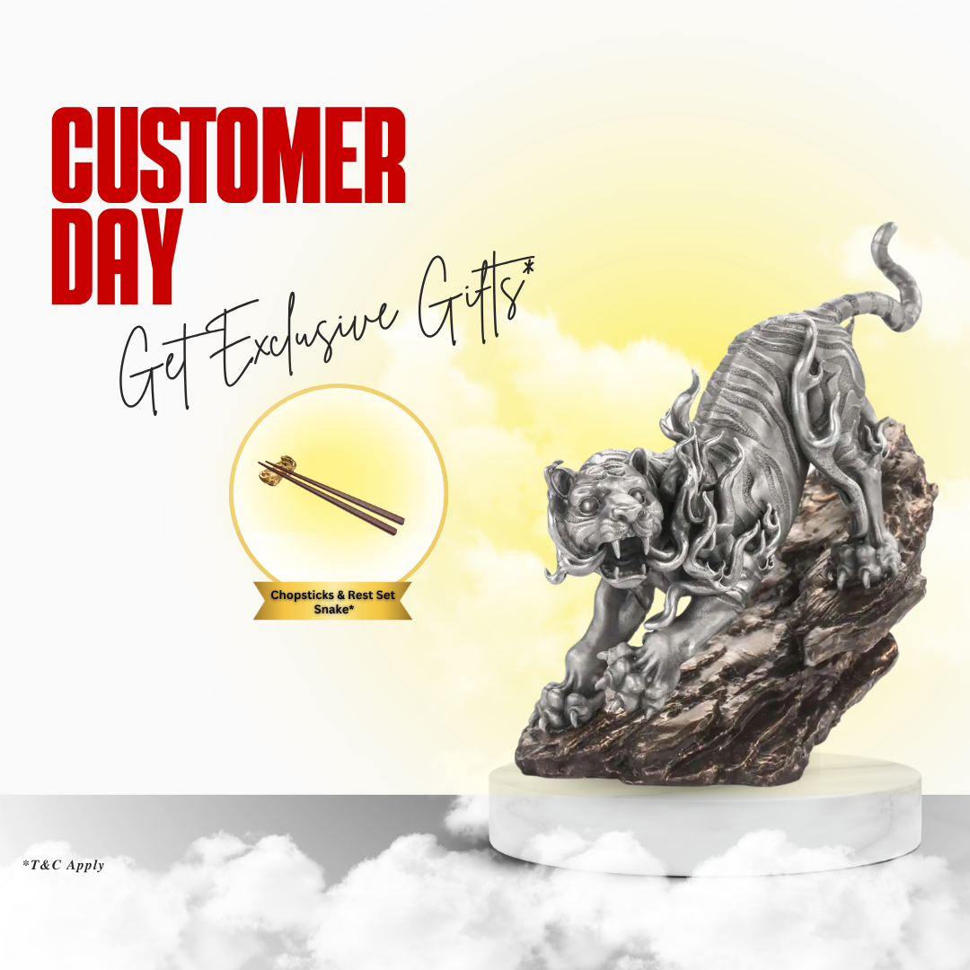 White Tiger LG + FREE GIFT Chopsticks Year of The Snake | October Celebration