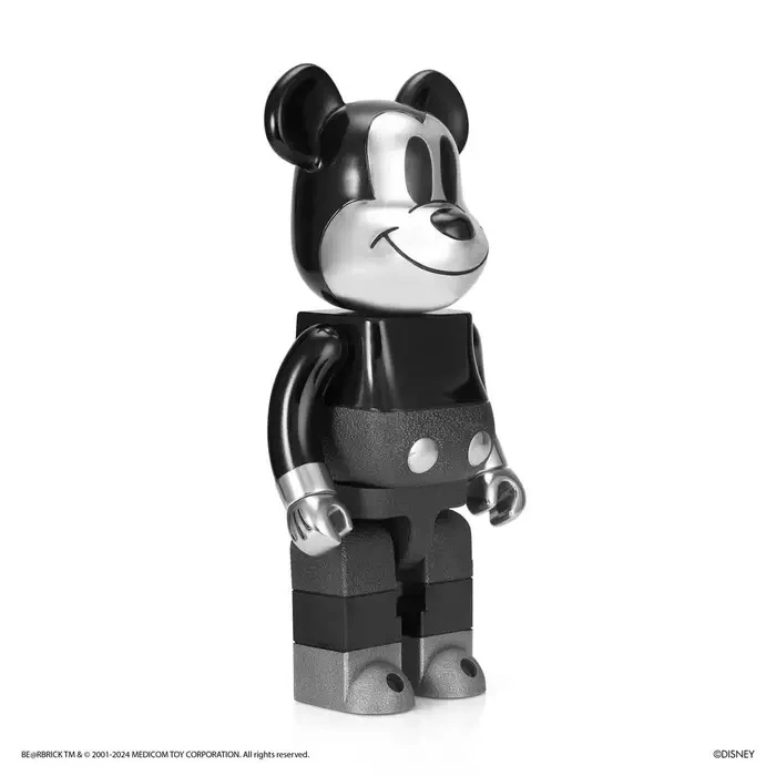 BE@RBRICK Royal Selangor Mickey Mouse B&W Ver. 400% - view 2