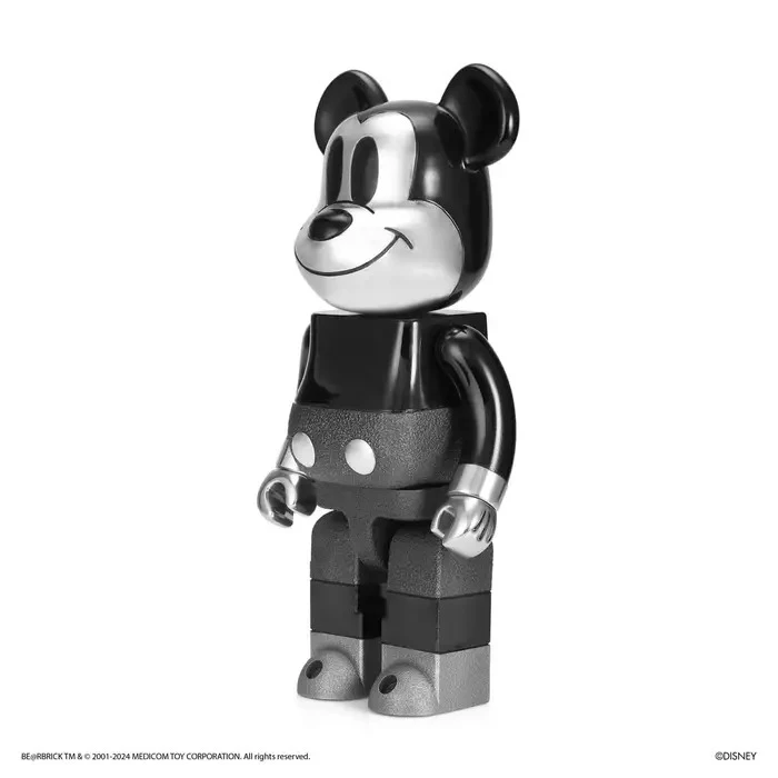 BE@RBRICK Royal Selangor Mickey Mouse B&W Ver. 400% - view 4