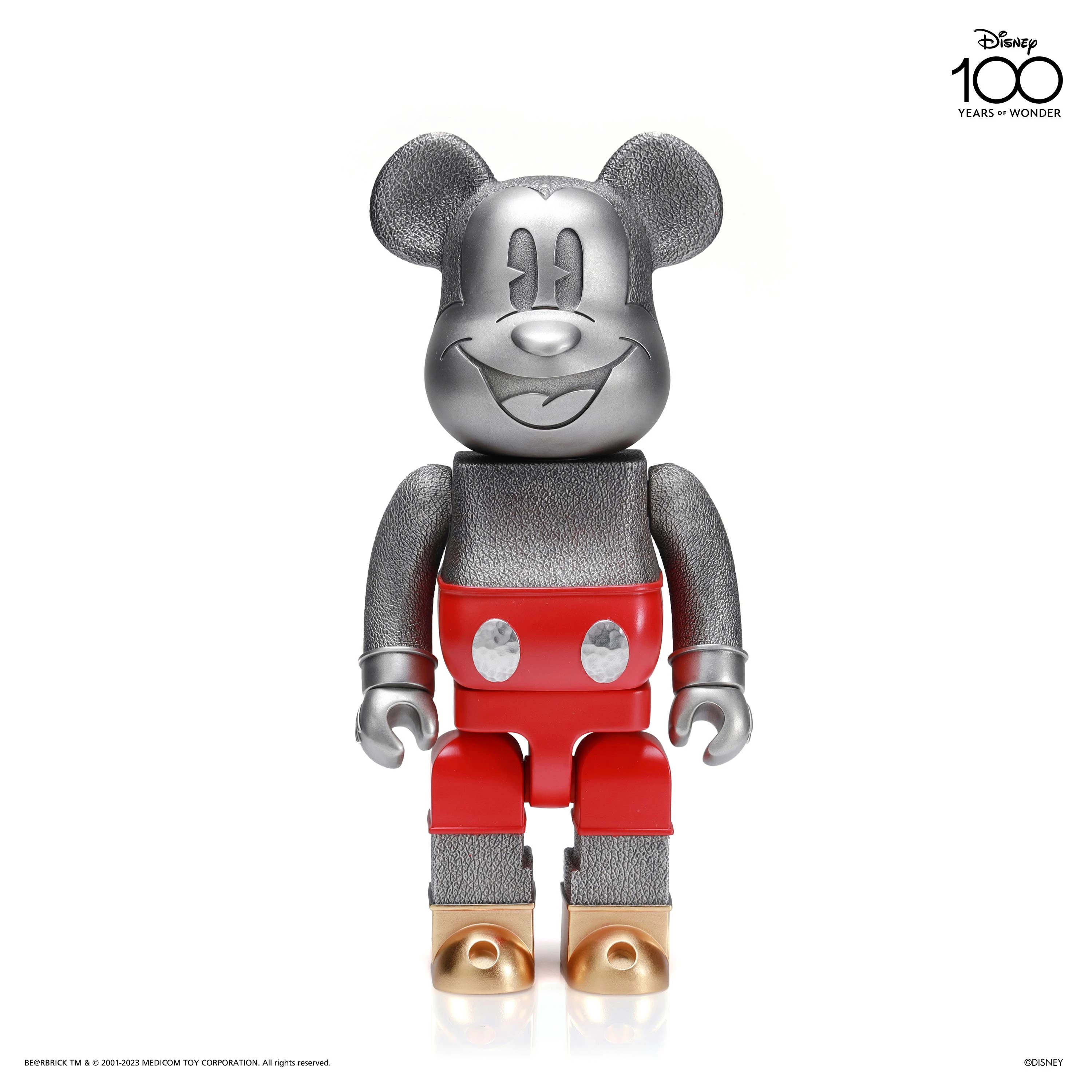 Special Edition Mickey Mouse Disney100 BE@RBRICK Royal Selangor - main view