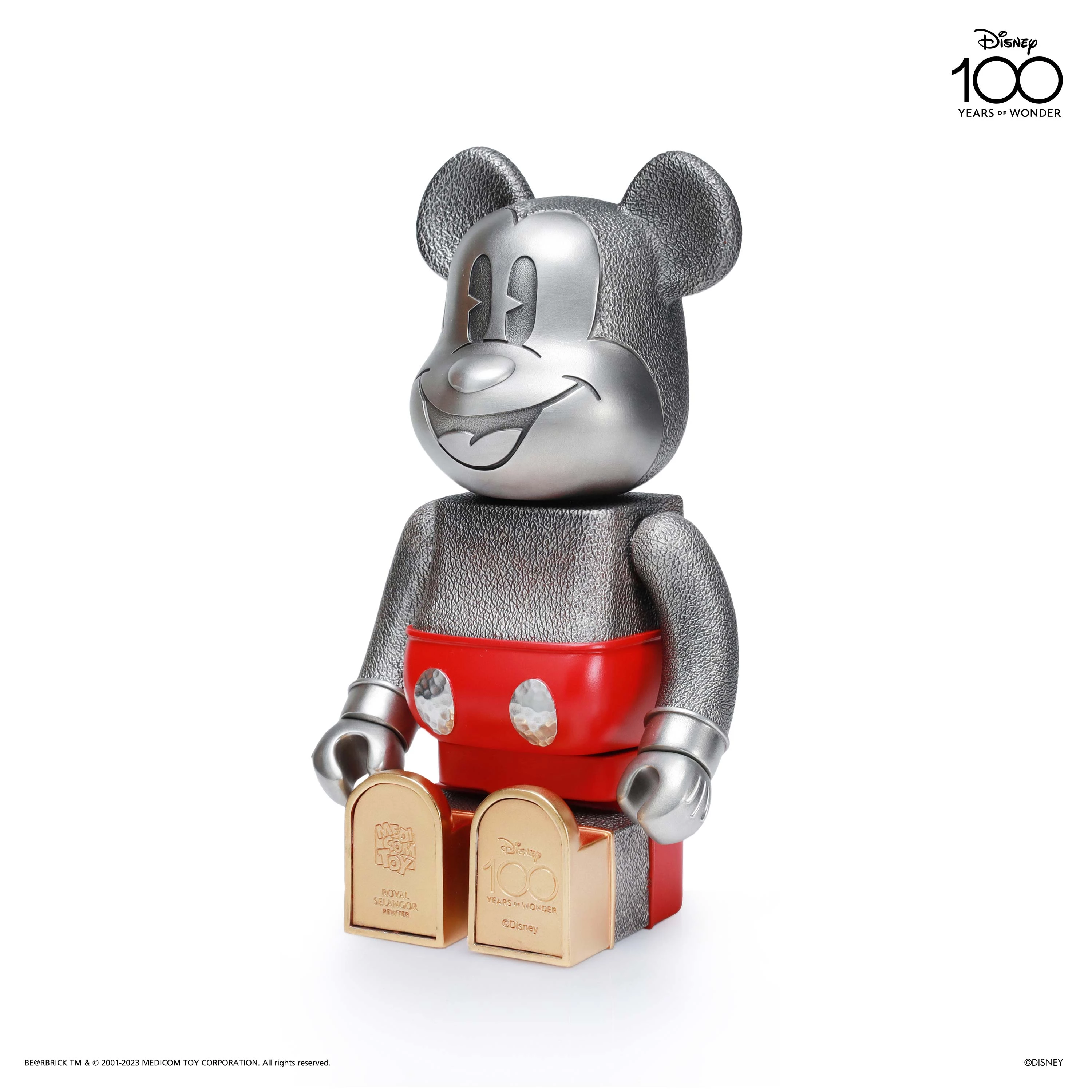 Special Edition Mickey Mouse Disney100 BE@RBRICK Royal Selangor - view 6