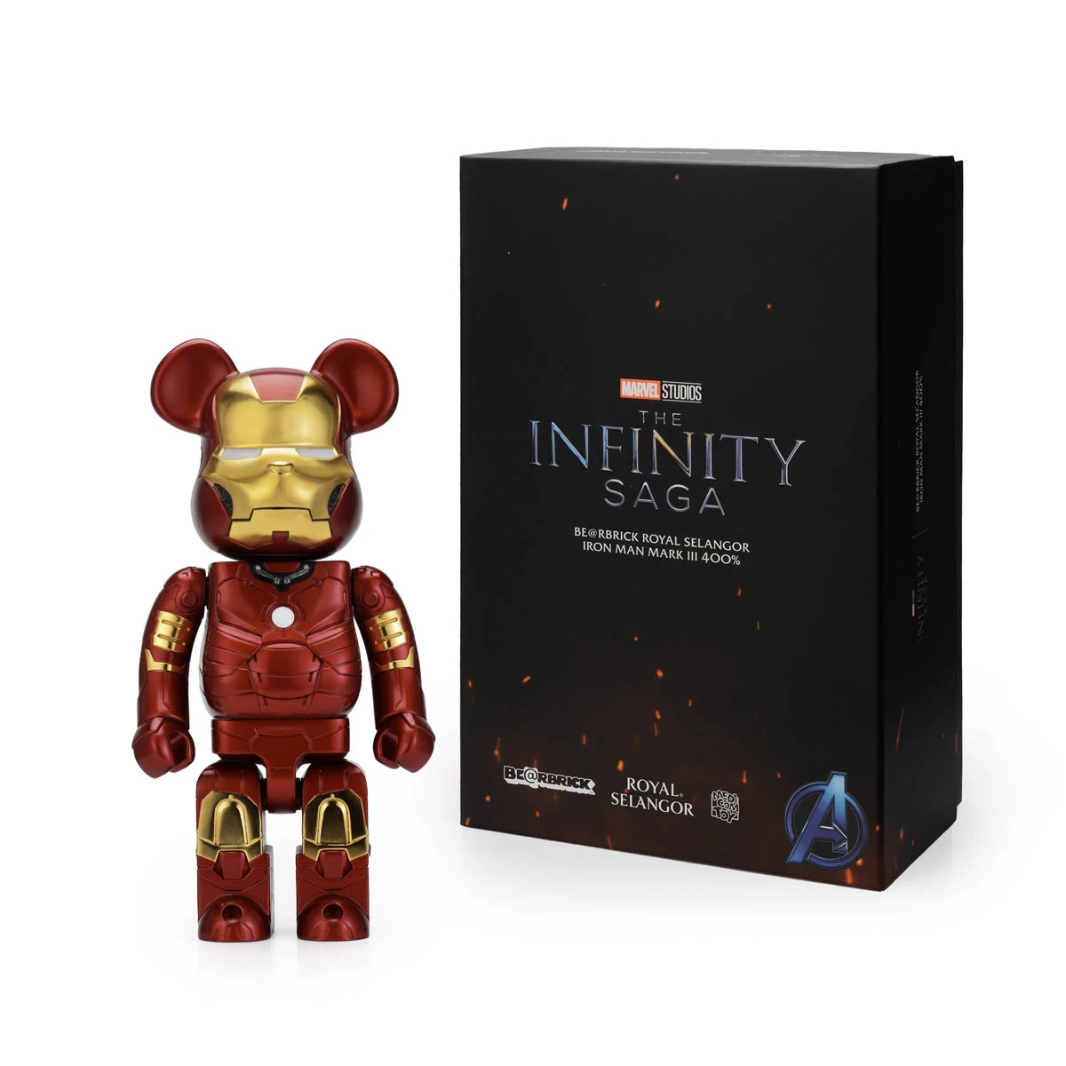 IRON MAN MARK III BE@RBRICK ROYAL SELANGOR 400% - view 6