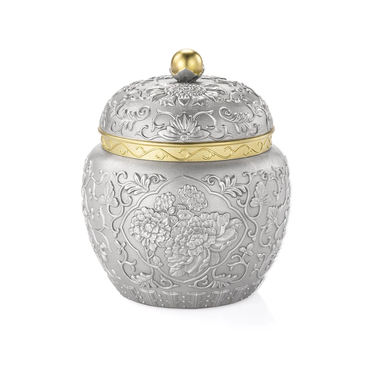 Peony Tea Caddy - Ther Straits Expression - main view