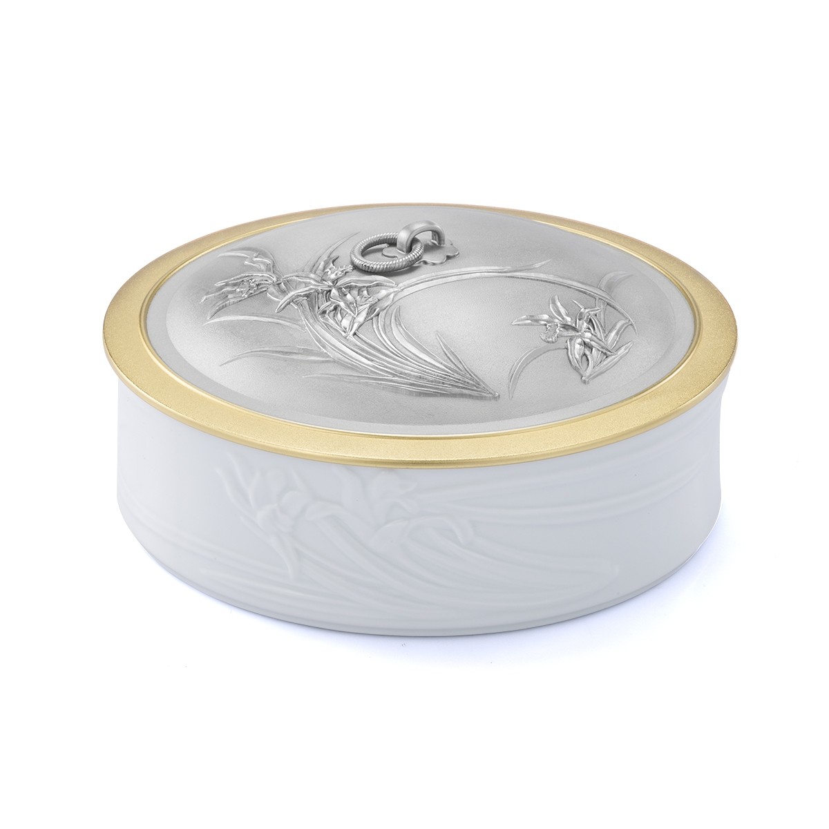 Orchid Lidded Serving Dish - Straits Expression