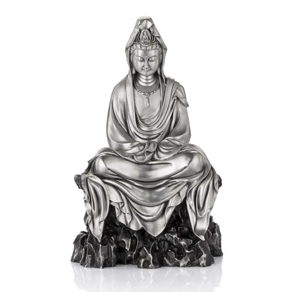 Celestial Blessings Contemplative Guan Yin Figurine LG - main view