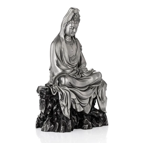Celestial Blessings Contemplative Guan Yin Figurine LG - view 2