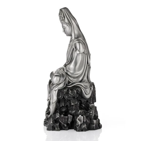 Celestial Blessings Contemplative Guan Yin Figurine LG - view 3